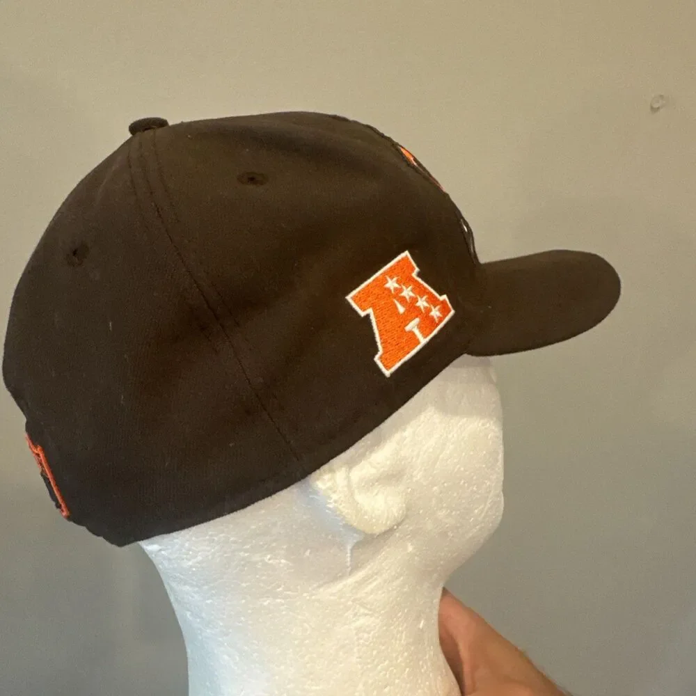 Cleveland Browns New Era 59FIFTY Fitted Hat Size 7 1/8 NFL Brown Orange